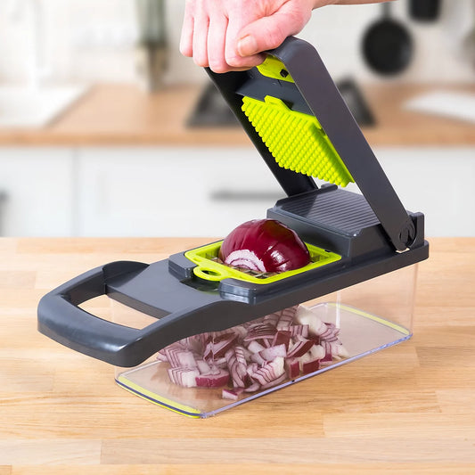 16-in-1 Vegetable Chopper & Mandoline Slicer for Kitchen