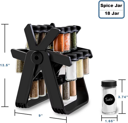 18-Piece Ferris Wheel Rotating Spice Rack